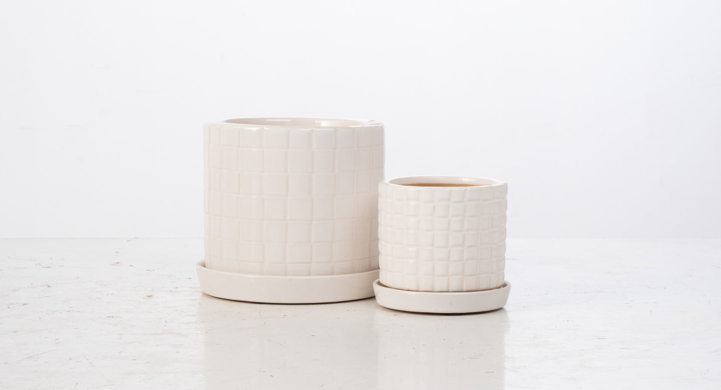 ALF Twill Petits Pot w/ Attached Saucer