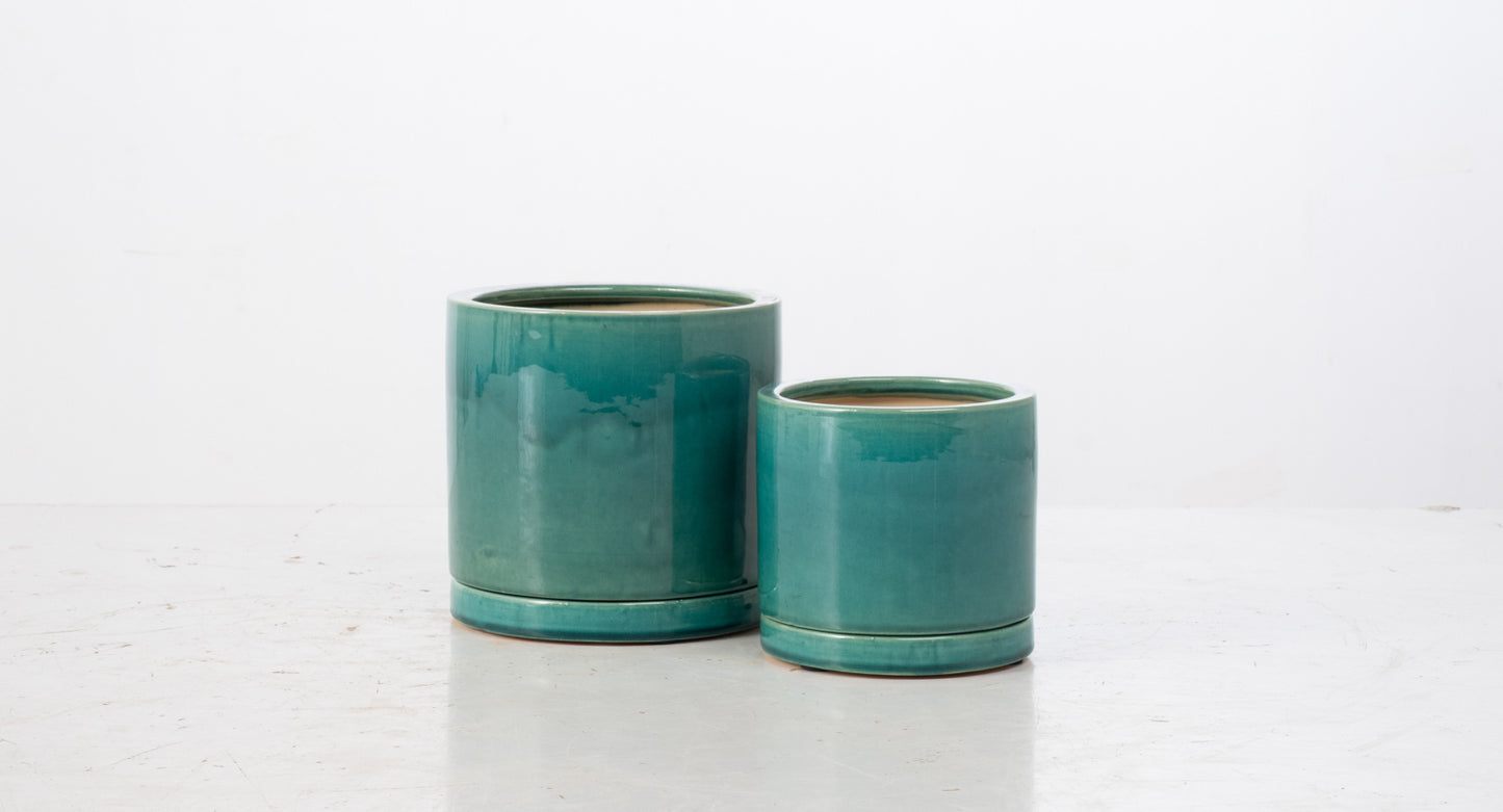 ALF Maple Cylinder Petits Pot w/ Attached Saucer