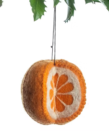 Felt Orange Ornament