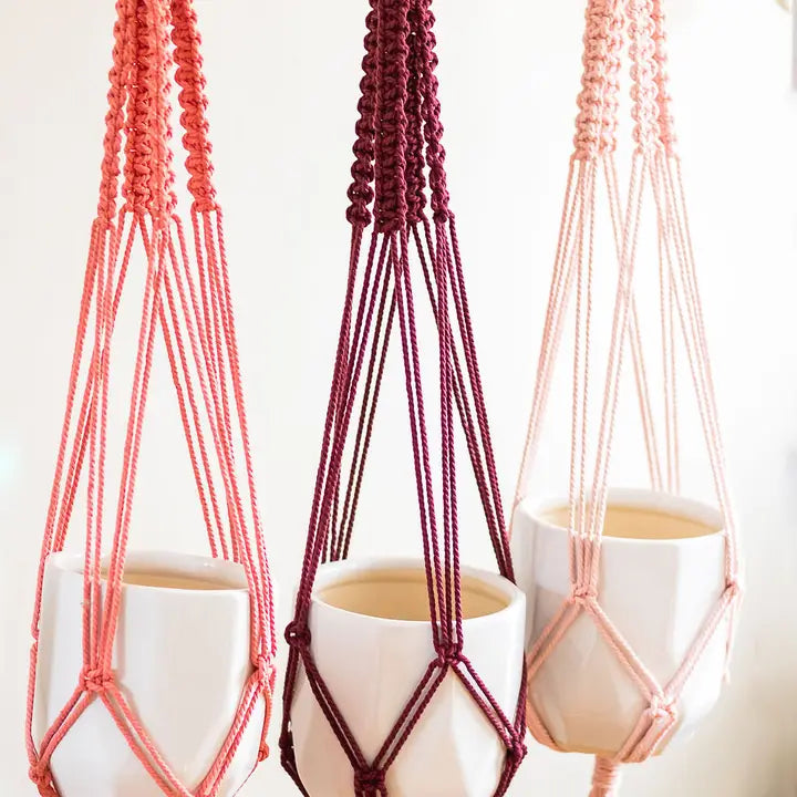 Square Knot Indoor Macrame Plant Hanger