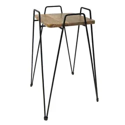 BC Lancet Plant Stand w/ Wood Top