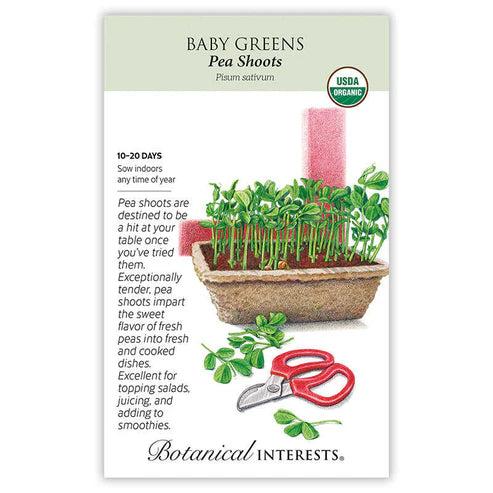 Baby Greens 'Pea Shoots' Organic