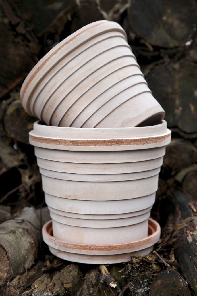 Bergs 'Saturn' Pot w/ Saucer