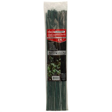D&D Garden Packaged Bamboo Stakes - 25ct - 2ft - Green