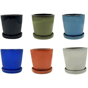 Mcarr 5.5"x5.5"x5.5" Plain Indoor Orchid Pot BFG