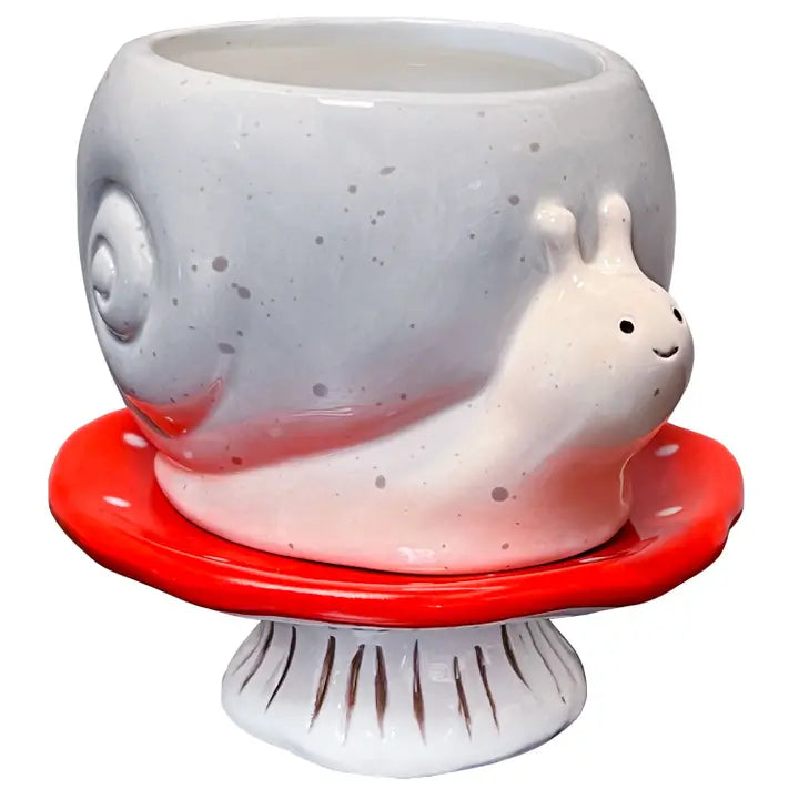 Snail & Mushroom Footsie Planter