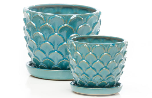 ALF Artichoke Pot w/ Saucer