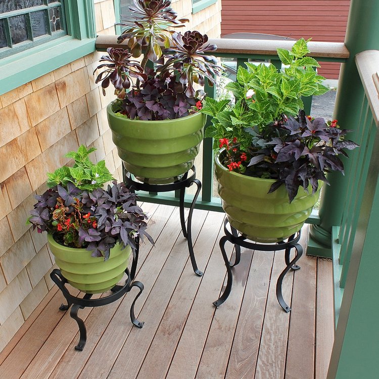Achla Wrought Iron Patio Flowerpot Base