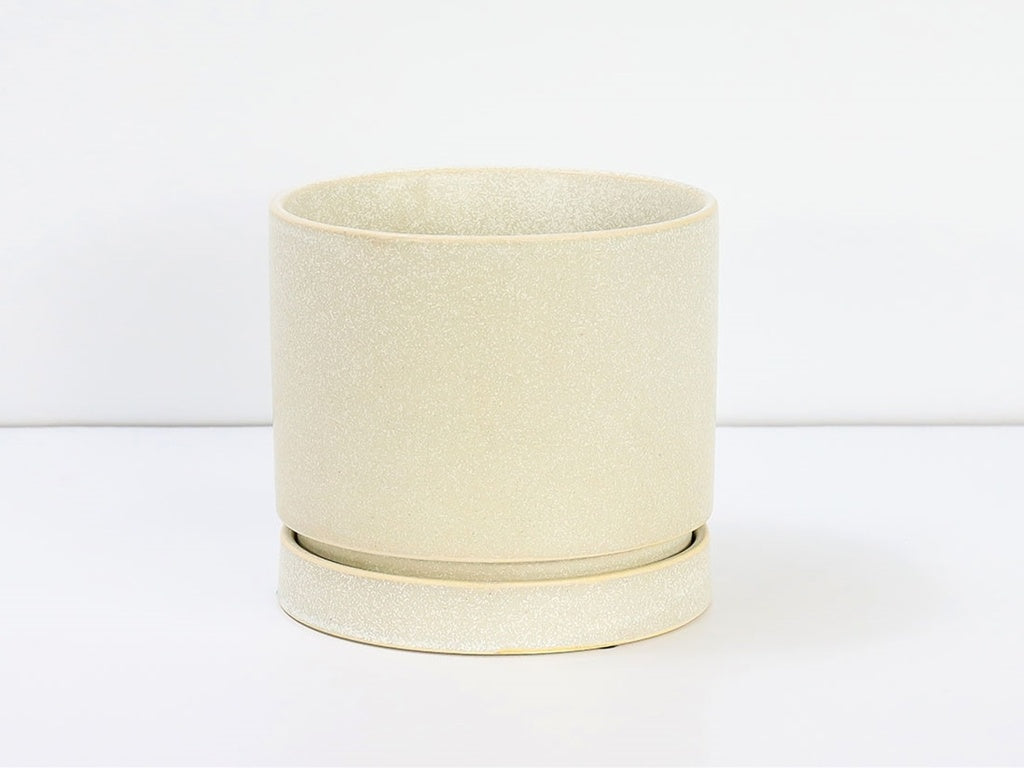 Carmel Planter w/ Attached Saucer