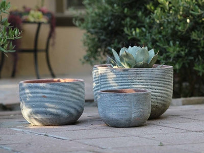 Egg Horizontal Ripples Planter