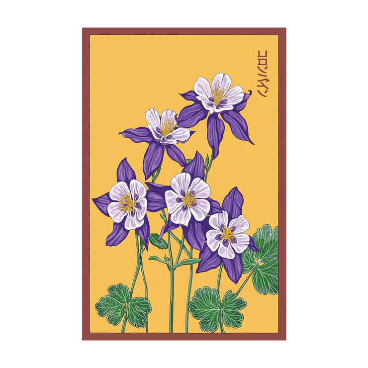 Shido Columbine Flower Seed Packet