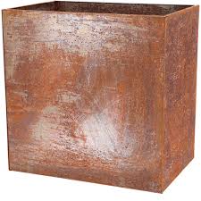 Esschert Tall Corten Steel Planter