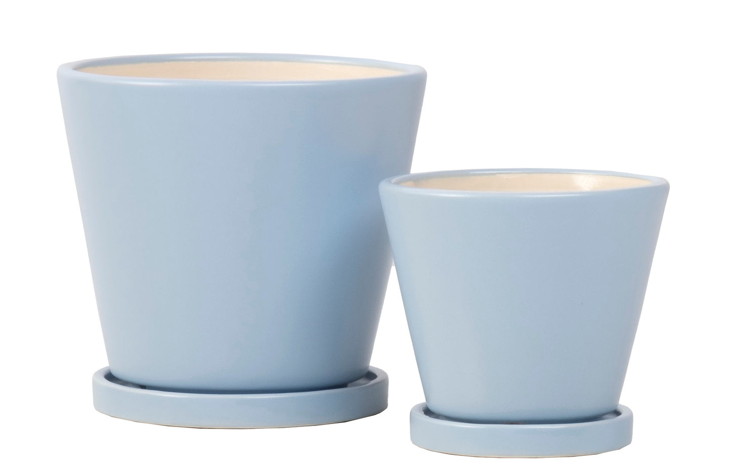 ALF Petits Round Tapered Pot w/ Attached Saucer